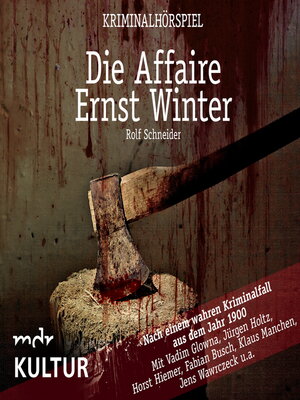 cover image of Die Affaire Ernst Winter--Kriminalhörspiel